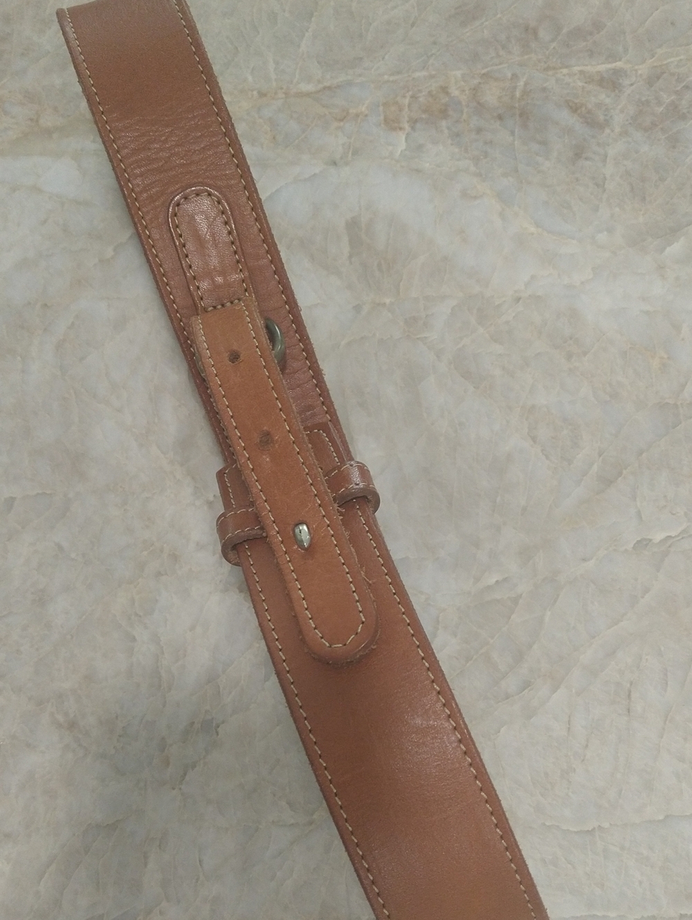 Women's  Regent Equestrian Leather Belt in Brown English Saddle Leather XS